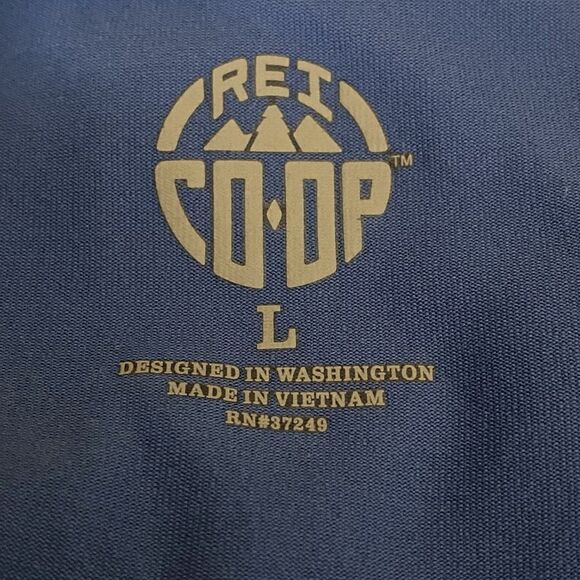 Rei Co-op Mens Size Large Active Performance T Shirt Short Sleeve Blue Outdoor - Picture 7 of 8